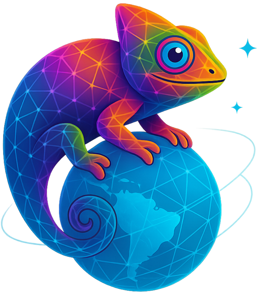 Logotipo Chamaeleon Geotecnologias